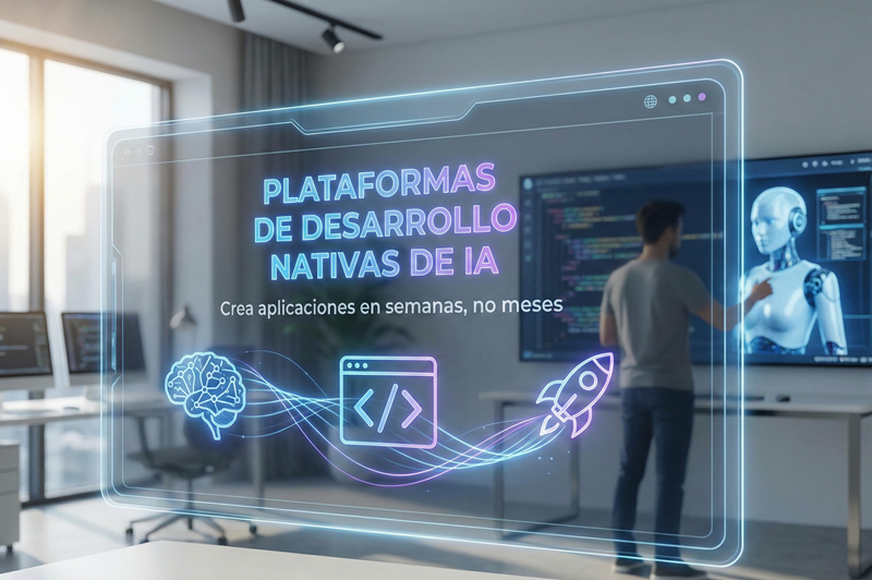 Plataformas de Desarrollo Nativas de IA: Crea aplicaciones en semanas, no meses